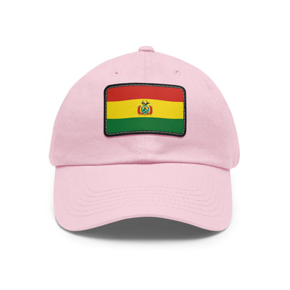 Flag Village Bolivia Flag Hat Cap with Leather Patch