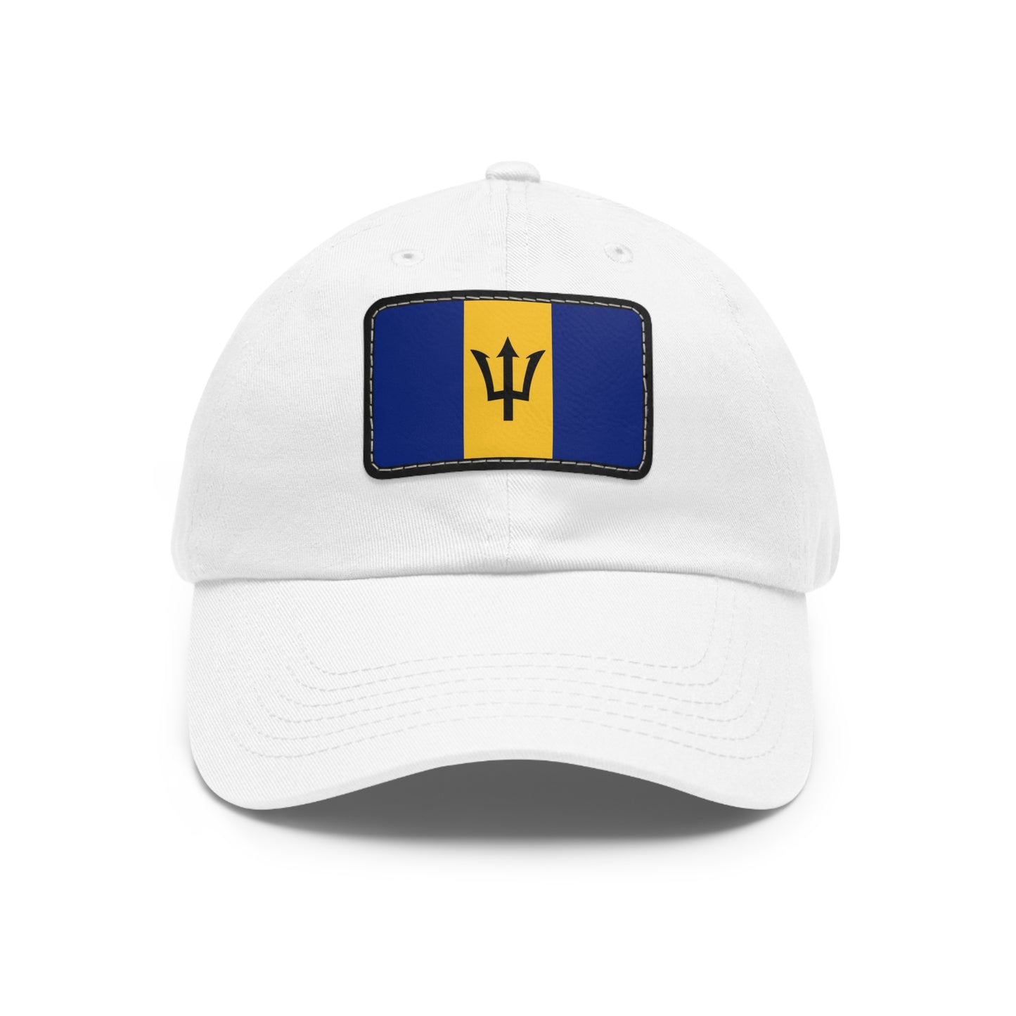 Flag Village Barbados Flag Hat Cap with Leather Patch