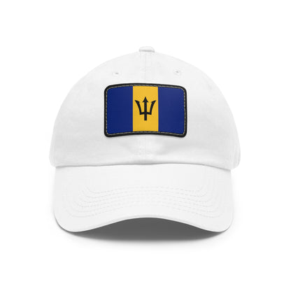 Flag Village Barbados Flag Hat Cap with Leather Patch