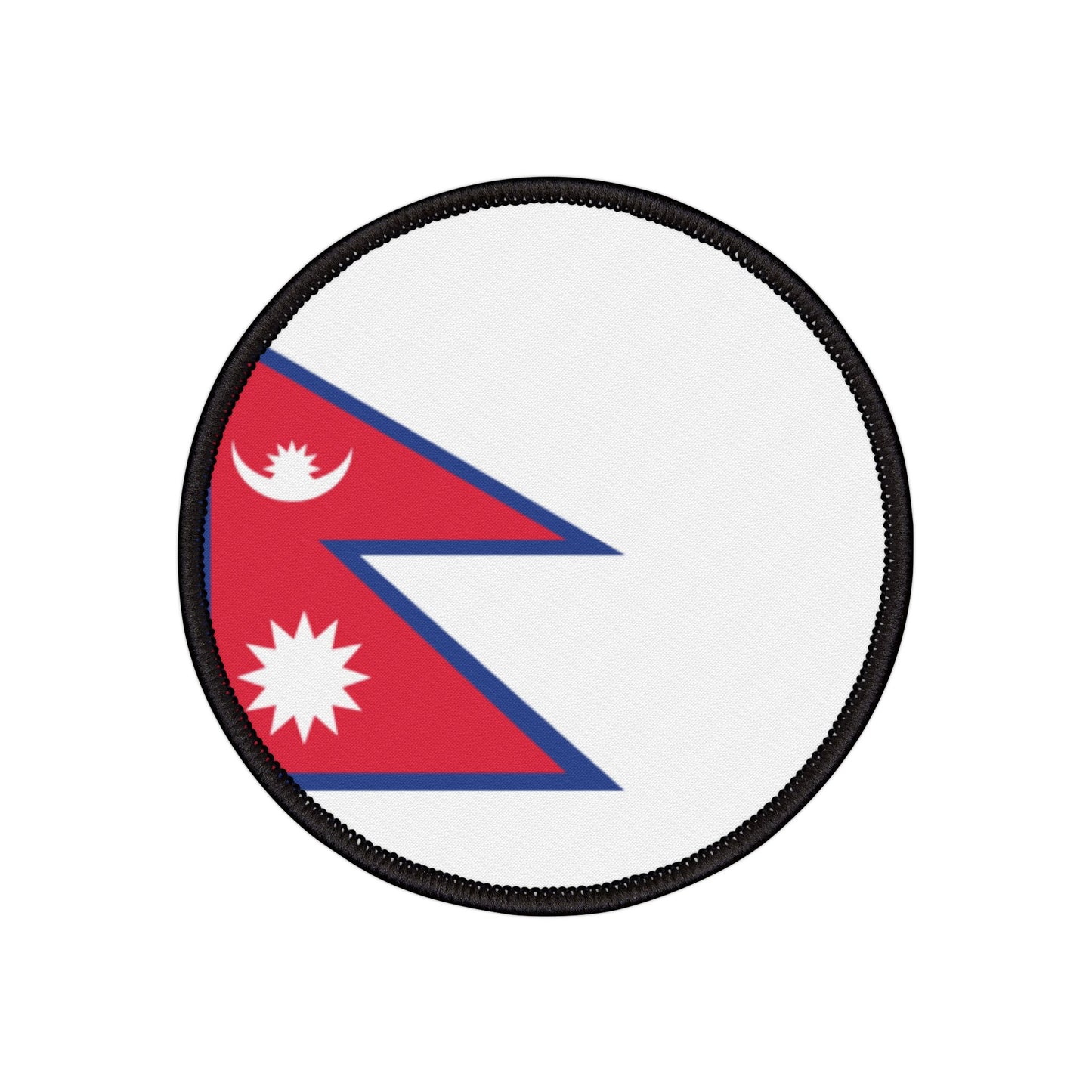 Flag Village Nepal Flag Embroidery Iron-On Patches