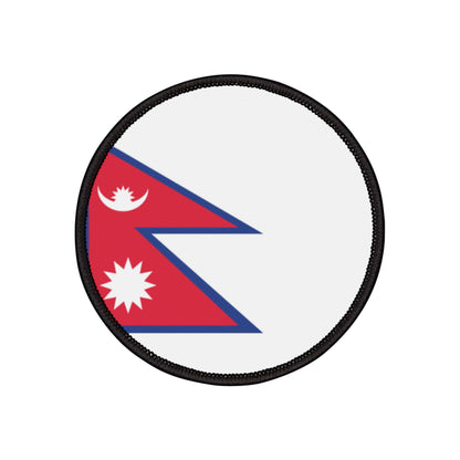 Flag Village Nepal Flag Embroidery Iron-On Patches