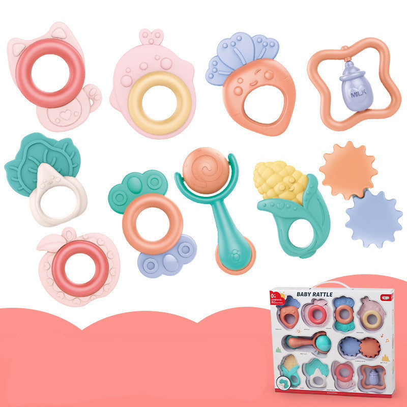Flag Village Baby Rattle Plastic Toy Gift Box Set