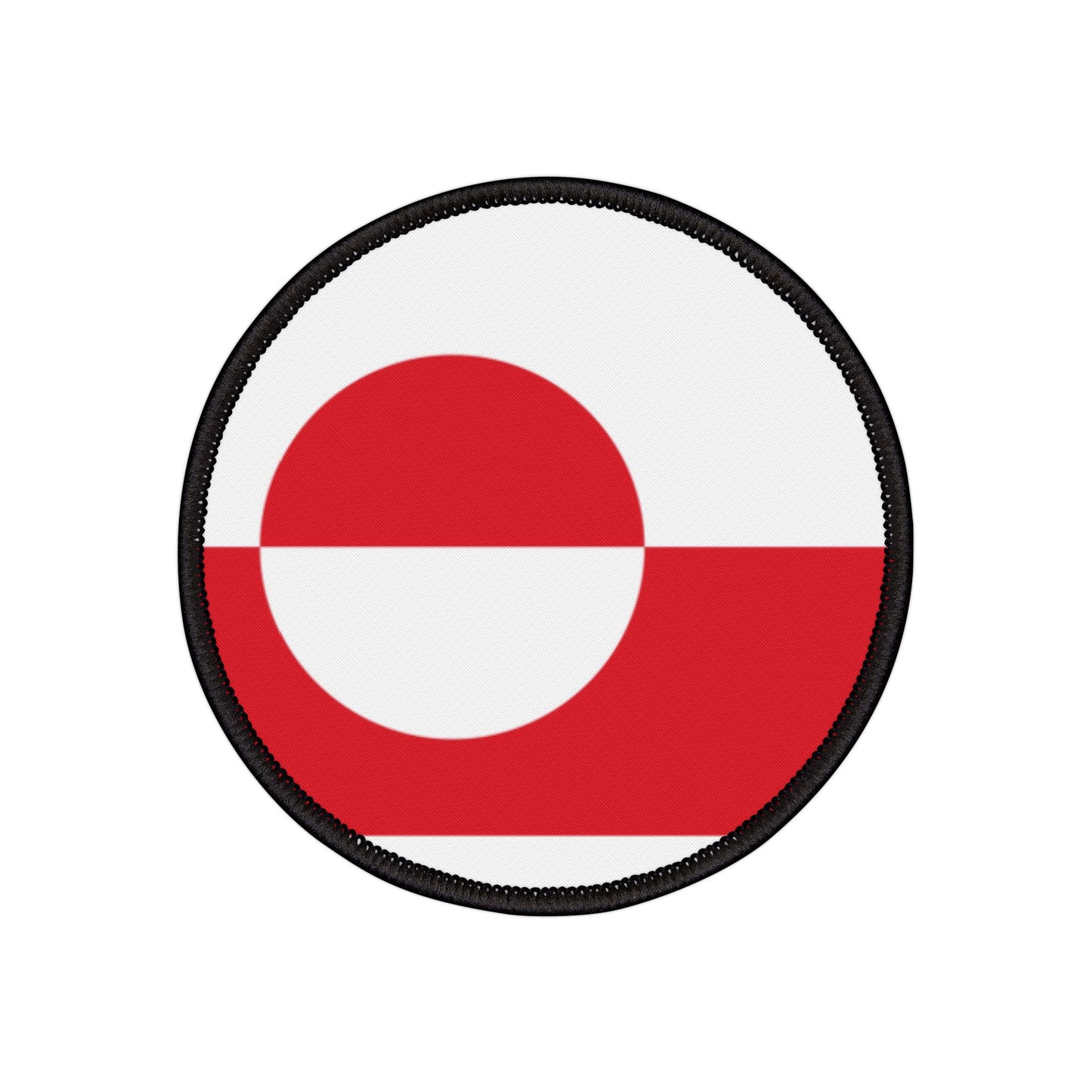 Flag Village Greenland Flag Embroidery Iron-On Patches