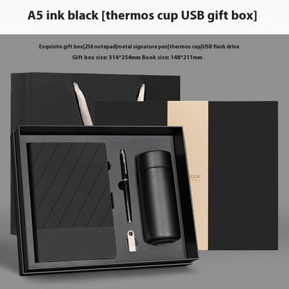 Flag Village Notebook Gift Box Vacuum Cup Set Business Gift Company Activity High-end Practical Gift