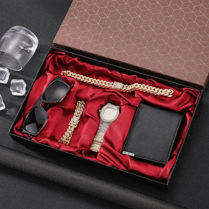 Flag Village 5-piece Men's Watch Gift Box Set