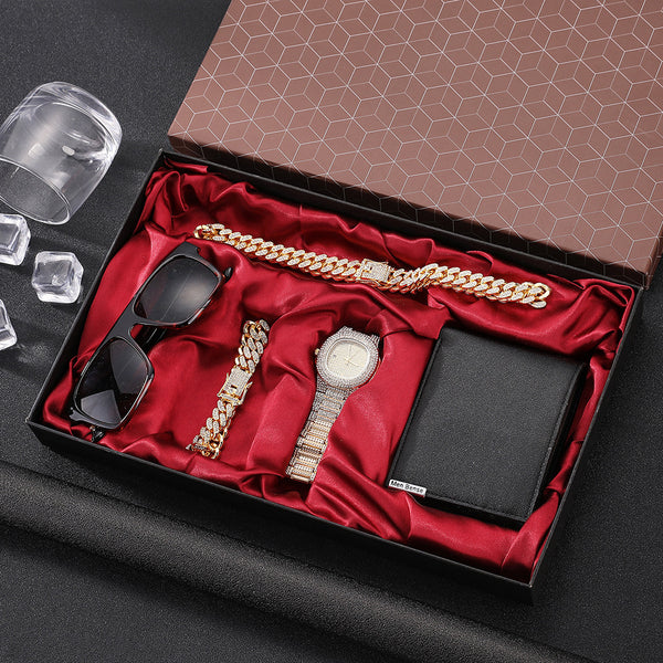 Flag Village 5-piece Men's Watch Gift Box Set
