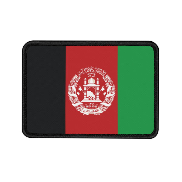 Flag Village Afghanistan Embroidered Iron-On Patch