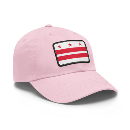 Flag Village USA District of Columbia State Flag Hat Cap with Leather Patch