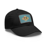 Flag Village USA Delaware State Flag Hat Cap with Leather Patch