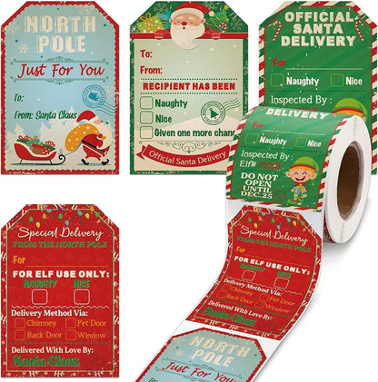 Flag Village Stickersroll Stickers Christmas Holiday Decoration Gifts