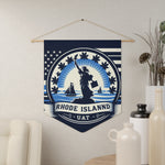 Flag Village Rhode Island State Flag Pennant Sporting Home Wall decoration RI0001
