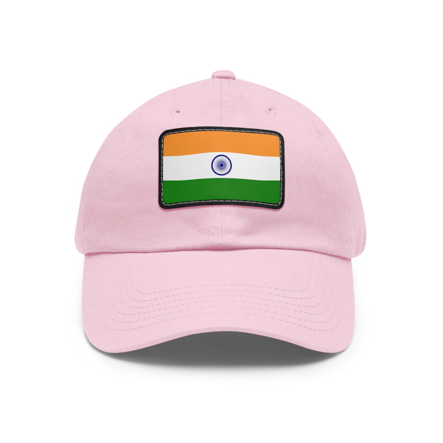 Flag Village India Flag Hat Cap with Leather Patch