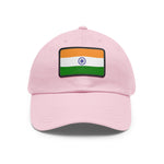 Flag Village India Flag Hat Cap with Leather Patch