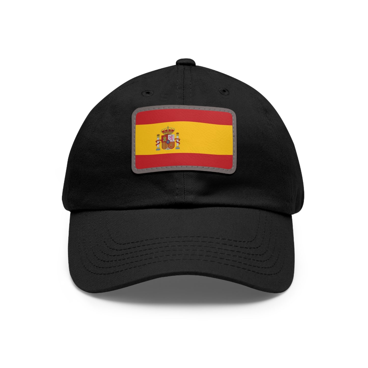 Flag Village Spain Flag Hat Cap with Leather Patch