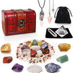 Flag Village 23 Piece Natural Crystal Stone Set Gift Box