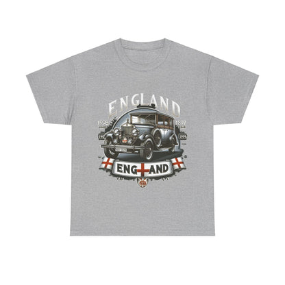 Flag Village UK Vintage Car Flag T-SHIRT Heavy Cotton Tee UK0013
