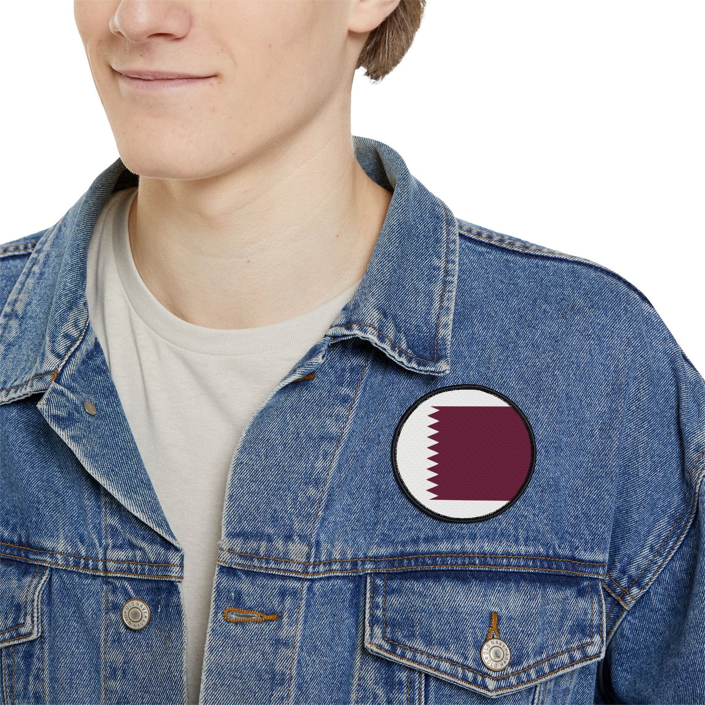 Flag Village Qatar Flag Embroidery Iron-On Patches