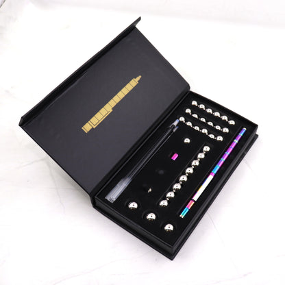 Flag Village Stress Reducer Relief Toys Gift Box funny black golden kits Fidget magnetic polar pen with stylus ball pen