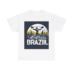 Flag Village Brazil Sporting Flag T-SHIRT Heavy Cotton Tee BRA0003