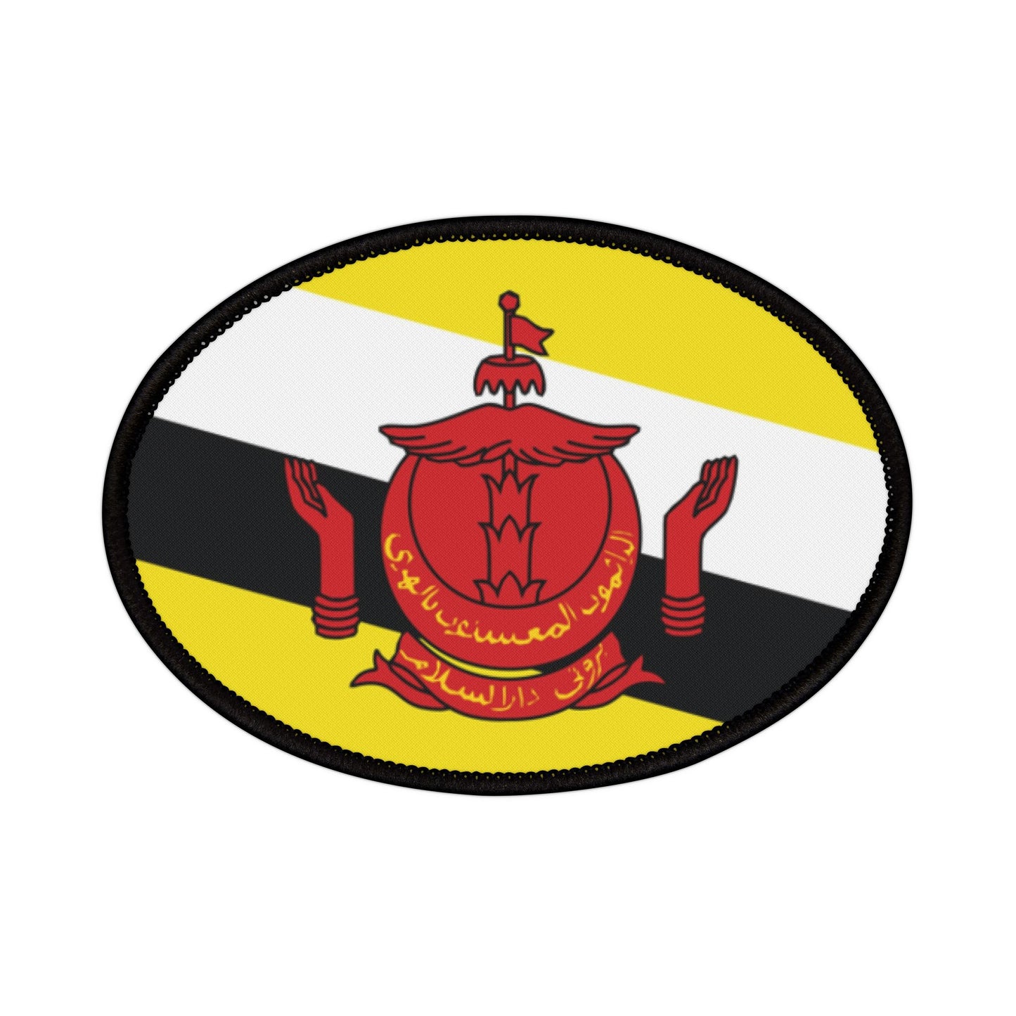 Flag Village Brunei Flag Embroidery Iron-On Patches