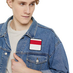 Flag Village Monaco Flag Embroidery Iron-On Patches