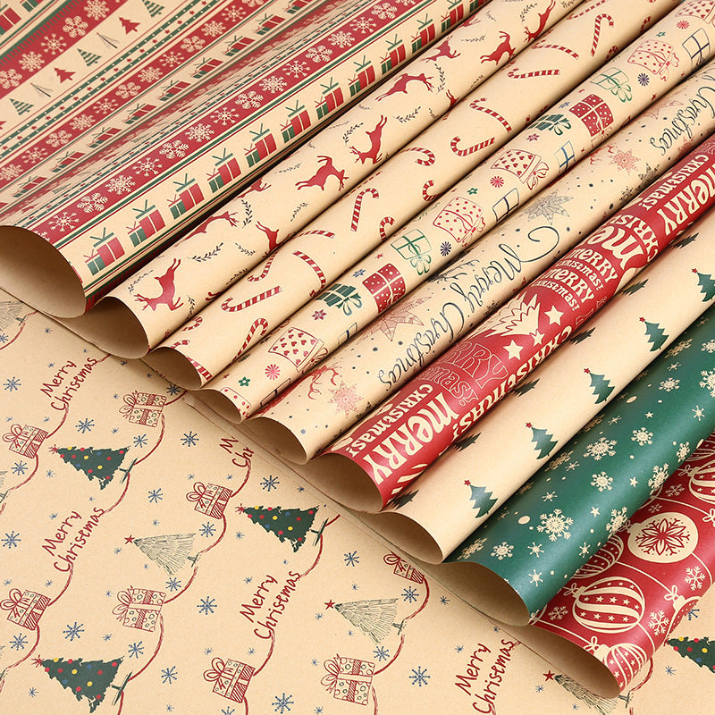 Flag Village Thickened Wrapping Paper For Christmas Gifts