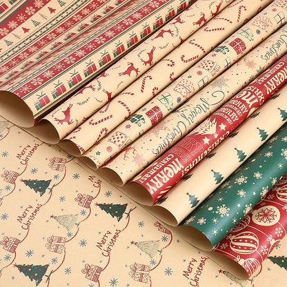 Flag Village Thickened Wrapping Paper For Christmas Gifts
