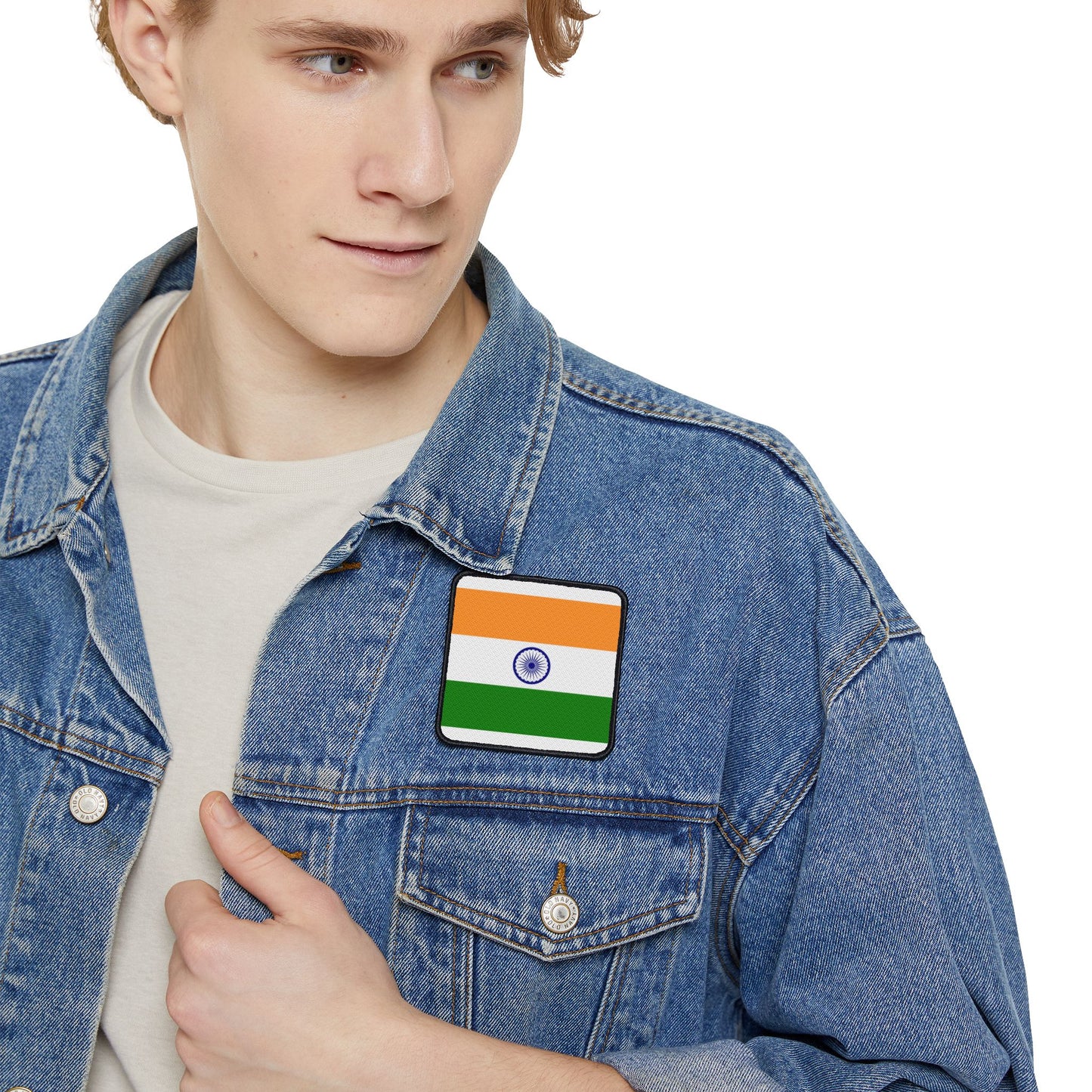 Flag Village India Flag Embroidery Iron-On Patches