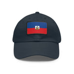 Flag Village Haiti Flag Hat Cap with Leather Patch
