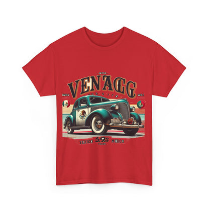 Flag Village Mexico Vintage Car Flag T-SHIRT Heavy Cotton Tee MEX0004