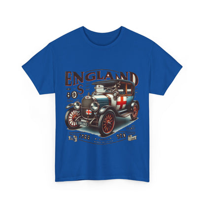 Flag Village UK Vintage Car Flag T-SHIRT Heavy Cotton Tee UK0022