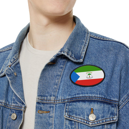 Flag Village Equatorial Guinea Flag Embroidery Iron-On Patches