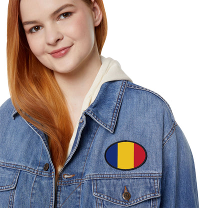 Flag Village Romania Flag Embroidery Iron-On Patches
