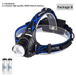 Flag Village USB Charging Built-in Smart Sensor Head-mounted Outdoor Fishing Headlight
