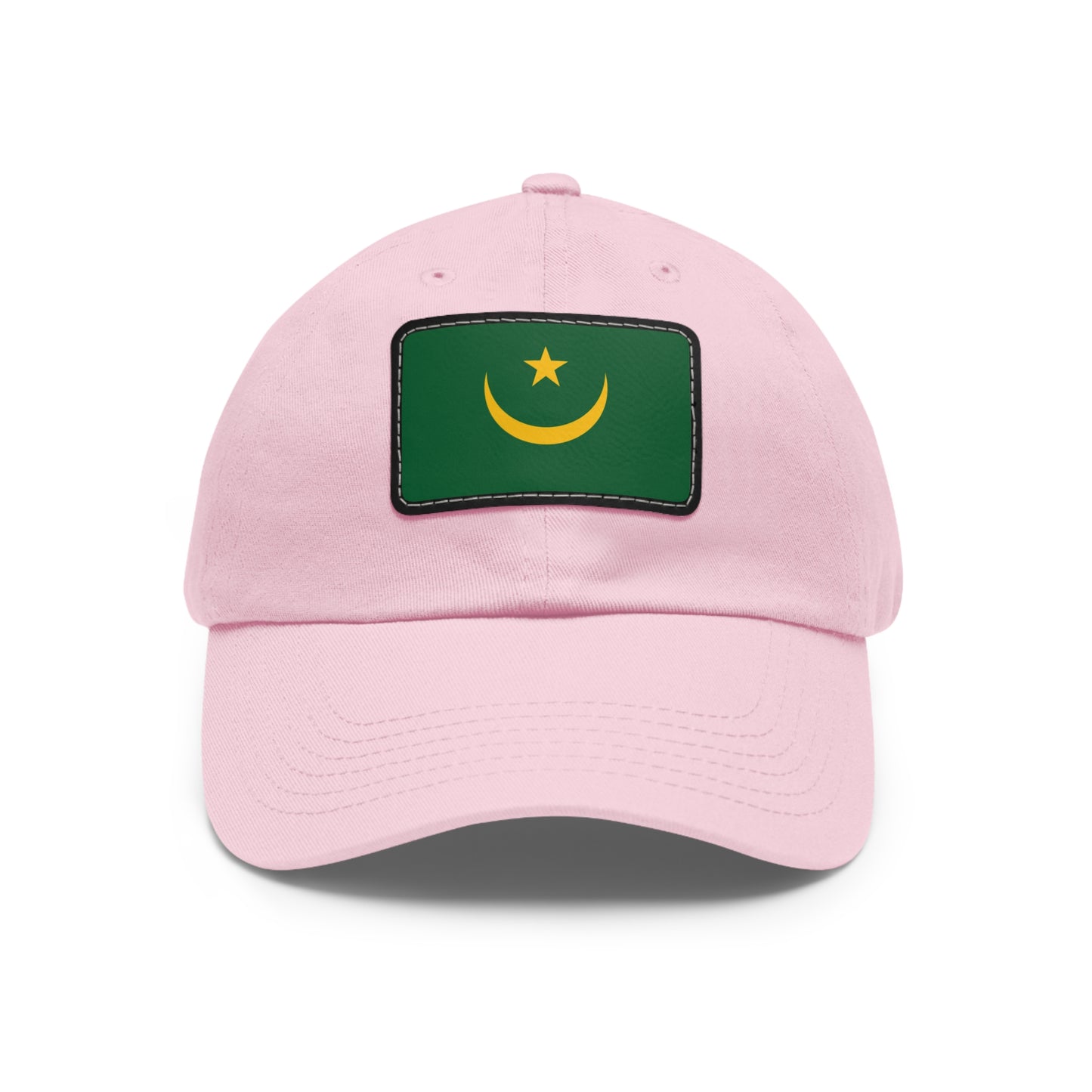 Flag Village Mauritania Flag Hat Cap with Leather Patch