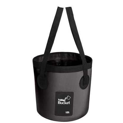 Flag Village Portable Travel Bag Fishing Bucket Folding Bucket Bag Outdoor Convenient Travel Car Wash Bucket Outdoor Waterproof Bag