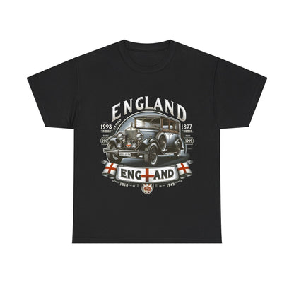 Flag Village UK Vintage Car Flag T-SHIRT Heavy Cotton Tee UK0013