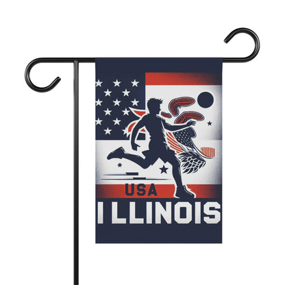 Flag Village Illinois State Flag Sporting Garden & House Banner IL0004