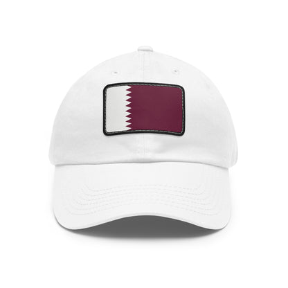 Flag Village Qatar Flag Hat Cap with Leather Patch