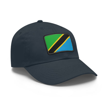 Flag Village Tanzania Flag Hat Cap with Leather Patch