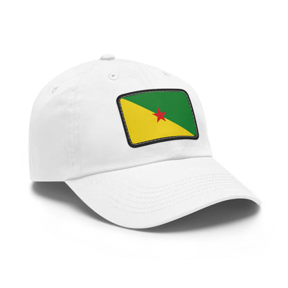 Flag Village Guiana(French Guiana) Flag Hat Cap with Leather Patch