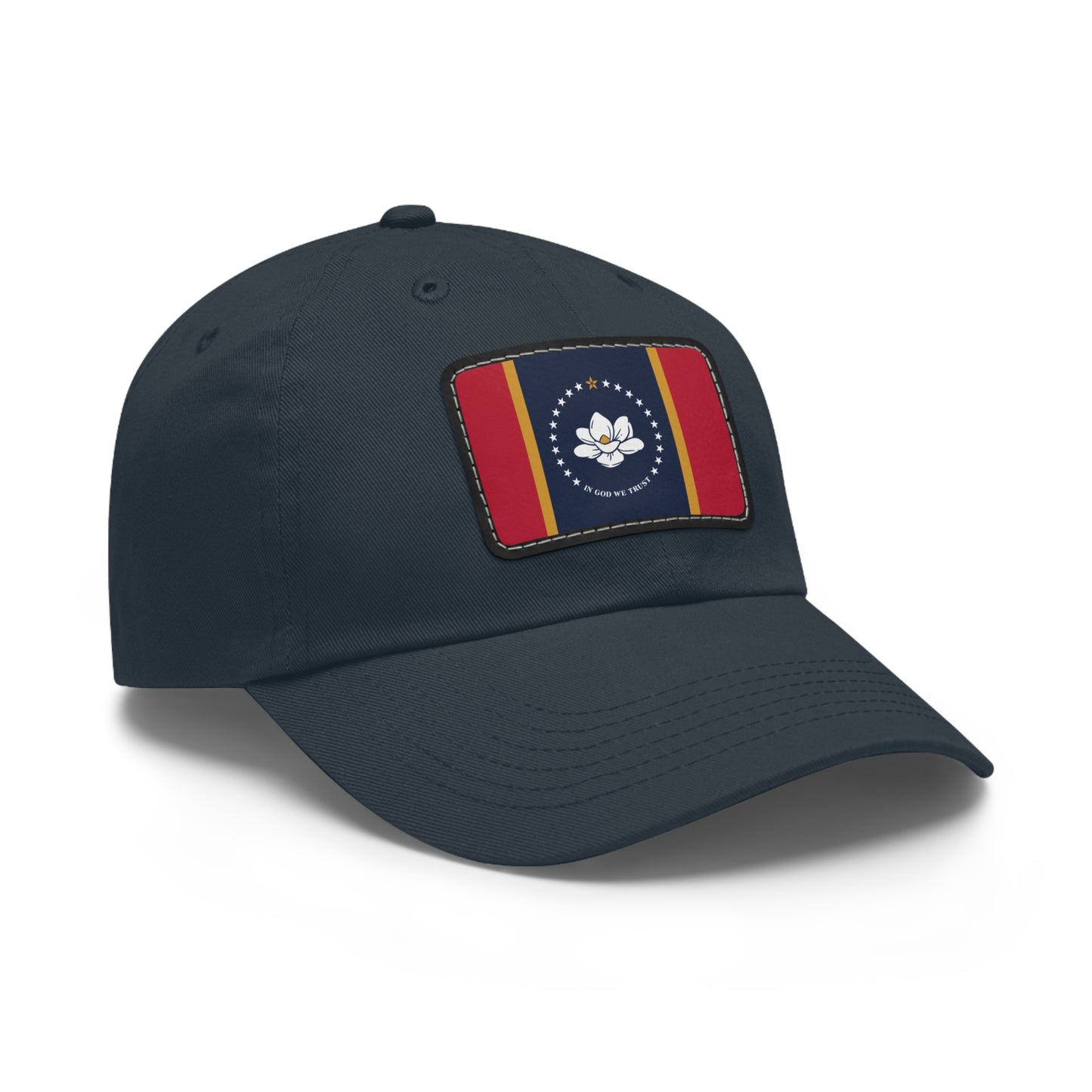 Flag Village USA Mississippi State Flag Hat Cap with Leather Patch