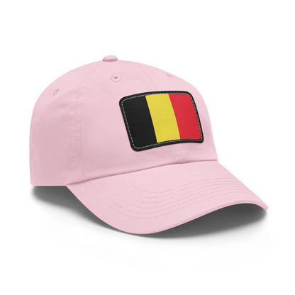 Flag Village Belgium Flag Hat Cap with Leather Patch