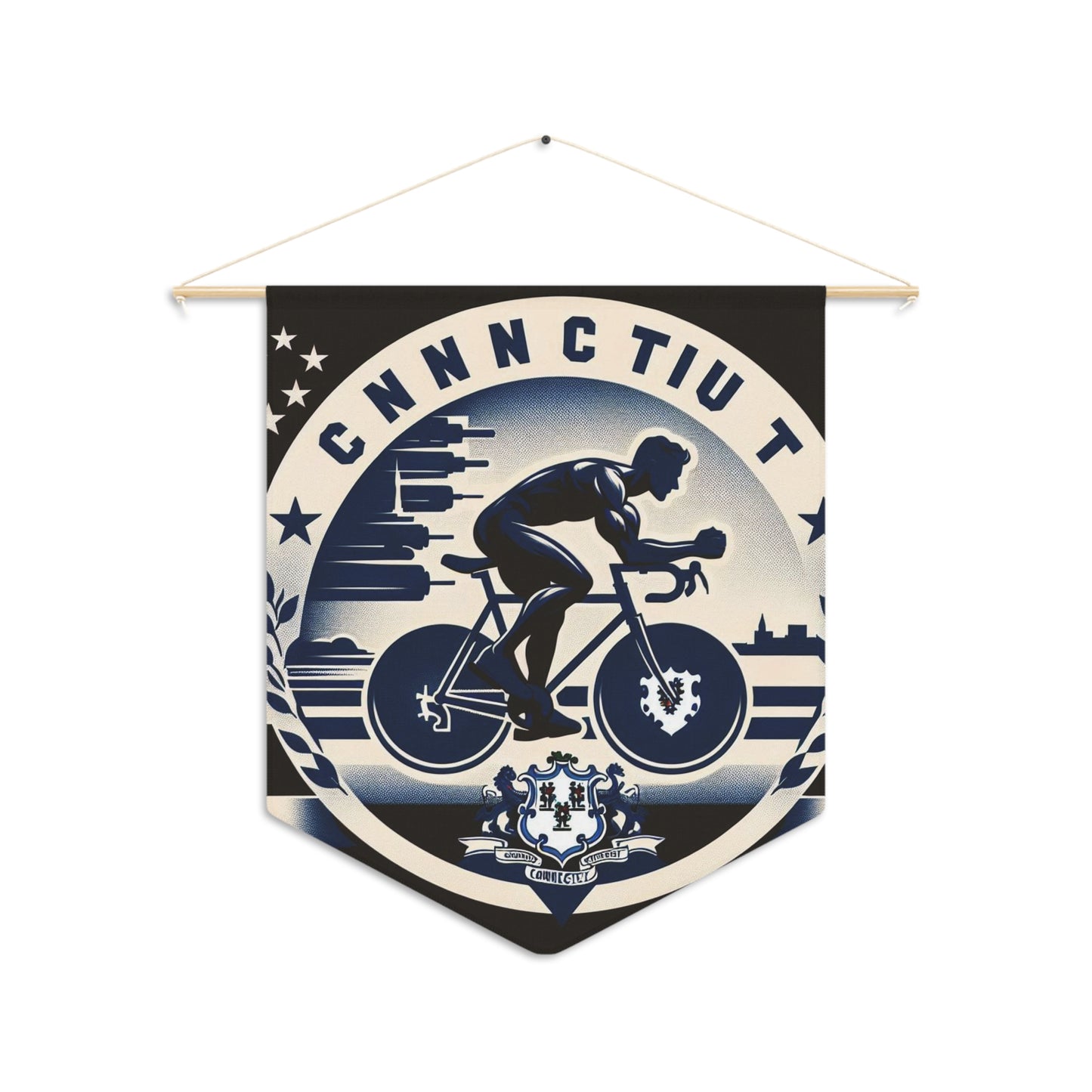 Flag Village Connecticut State Flag Pennant Sporting Home Wall decoration CT0002