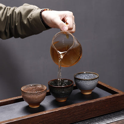 Flag Village Kiln Change Ceramic Kung Fu Tea Set Cup Home Gift Box