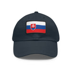 Flag Village Slovakia Flag Hat Cap with Leather Patch