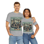 Flag Village USA Vintage Car Flag T-SHIRT Heavy Cotton Tee USA0015