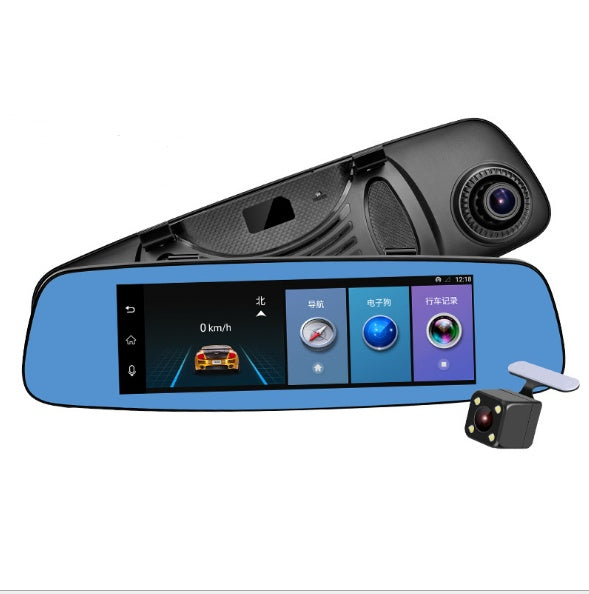 Flag Village Auto Tools Cross border special supply for new 8 inch crane recorder 4G cloud mirror 1080P HD Android rear view mirror driving record