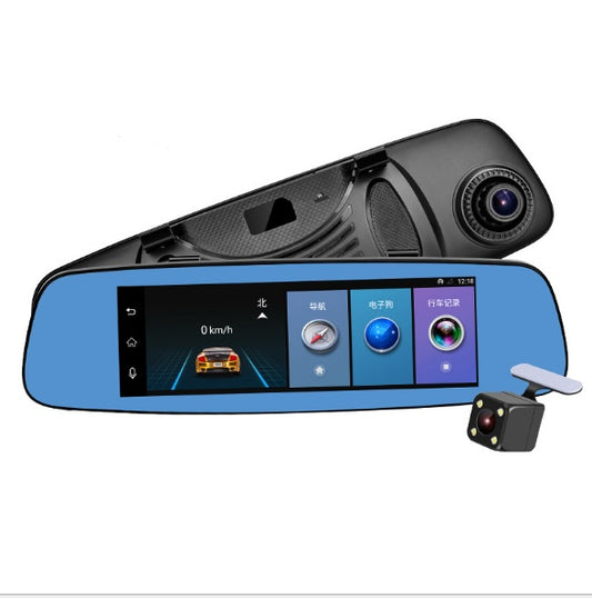 Flag Village Auto Tools Cross border special supply for new 8 inch crane recorder 4G cloud mirror 1080P HD Android rear view mirror driving record