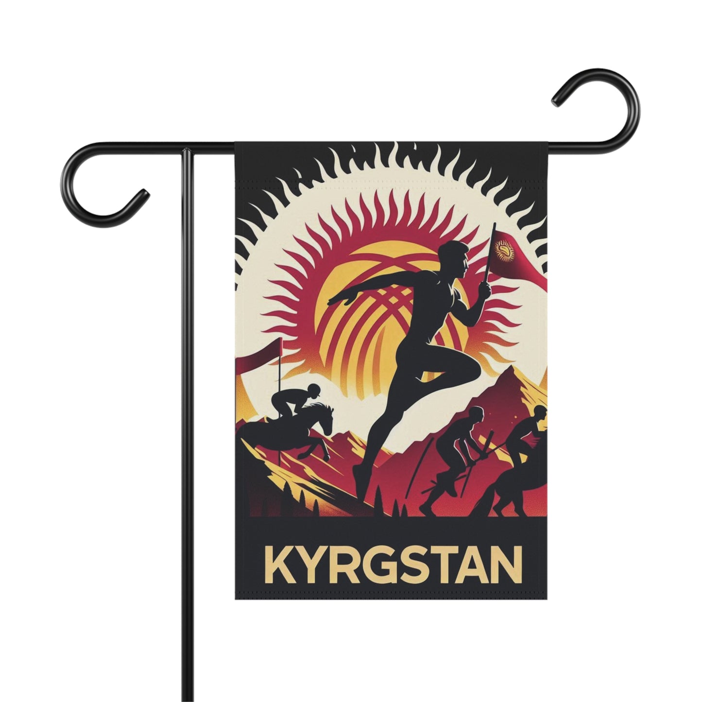 Flag Village Kyrgyzstan Flag Sporting Garden & House Banner KGZ0003
